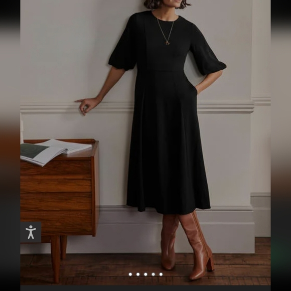 Boden Navy Midi Dress - Picture 1 of 10